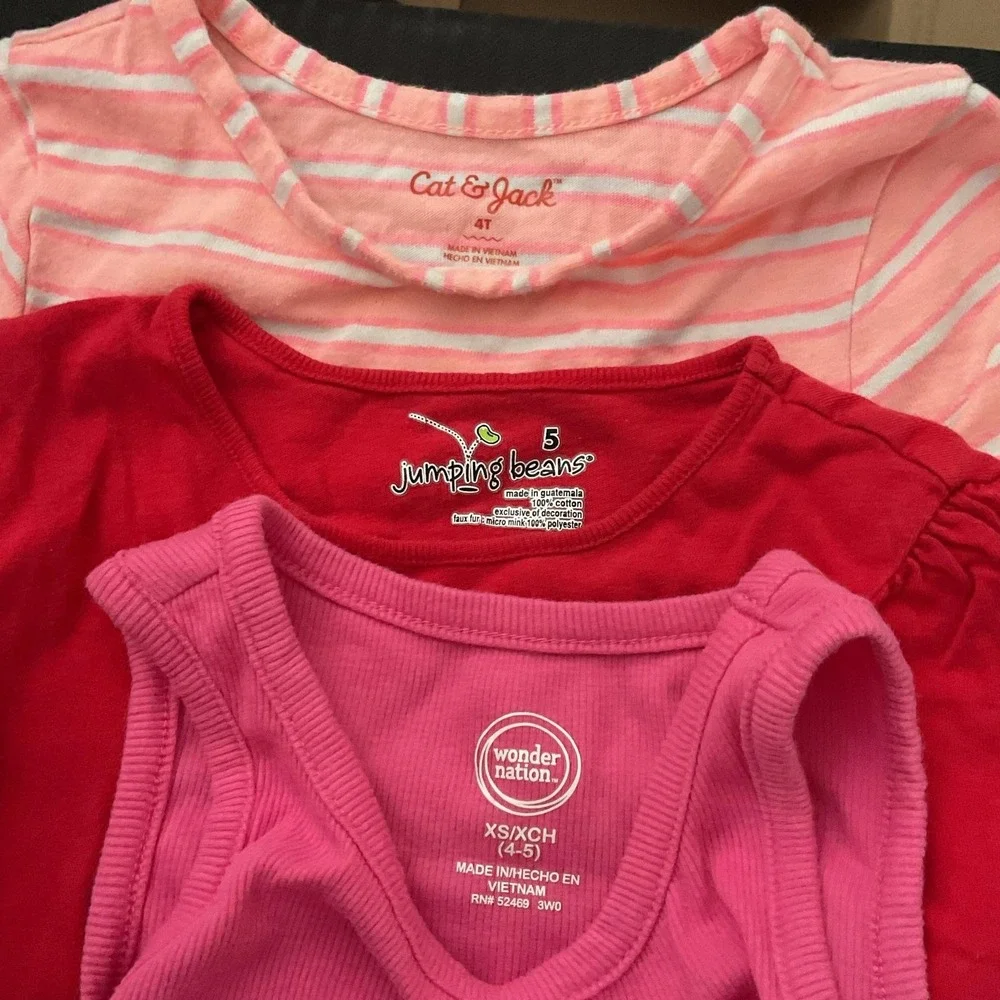 Mixed Brands Outfit Lot Girls 4T-5T Jackets Tops Jeans Shorts 14pc Cat & Jack